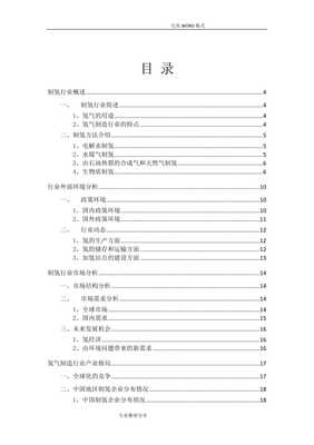 制氢行业分析实施报告【已修改】